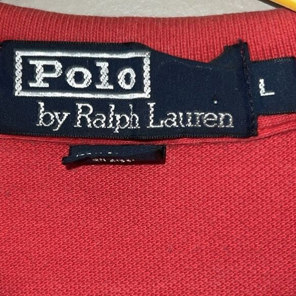 Vintage Polo by Ralph Lauren, blue label, striped polo shirt, size large - Picture 9 of 14